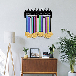 Sports Theme Iron Medal Hanger Holder Display Wall Rack&nbsp;ODIS-WH0021-581