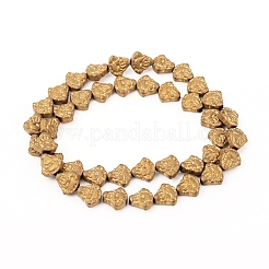 PVD Vacuum Plating Non-magnetic Synthetic Hematite Beads Strands&nbsp;G-F682-14-F