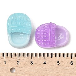 クリア樹脂カボション  スリッパ  ミックスカラー  26x18x18.5mm&nbsp;CRES-R456-01A