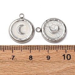 304 Stainless Steel Enamel Pendants&nbsp;X-STAS-P406-20P