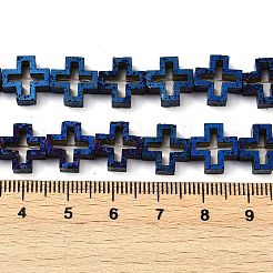 Electroplated Natural Lava Rock Beads Strands&nbsp;G-K388-02A