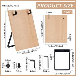 Wood Desktop Calendar Holder Rack&nbsp;ODIS-WH0106-12