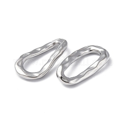 変色しない304ステンレススチール製リンクリング  ハンマー  ティアドロップ  ステンレス鋼色  25.5x13x3mm  内径：18.5x6mm&nbsp;LS-STAS-C066-24P