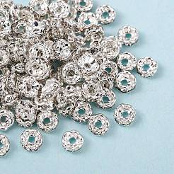 Brass Rhinestone Spacer Beads&nbsp;RSB031NF-01