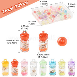30Pcs Luminous Epoxy Resin Pendants&nbsp;RESI-FS0002-14