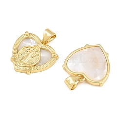 Brass Shell Pendants&nbsp;CU-CBA9482-05G-04