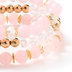 Multi-layered Stretch Beaded Bracelets Sets&nbsp;BJEW-JB05755-02