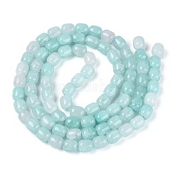 Baking Paint Crackle Glass Beads Strands&nbsp;DGLA-N019-01B-09