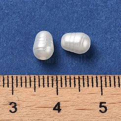 ABSパール調アクリルビーズ  ティアドロップ  乳白色  4.5x6.5mm  穴：1.2mm  約625個/50g&nbsp;X-OACR-Z015-08