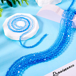 12 Strands 3 Styles Gradient Color Baking Paint Glass Bead Strands&nbsp;DGLA-TA0001-21A