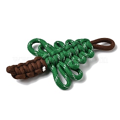 ナイロンの大きなペンダント  クリスマスツリー  濃い緑  120~130x73~77x10mm  穴：20x8mm&nbsp;FIND-H054-02D