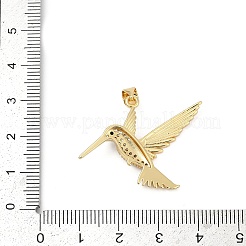 Brass Micro Pave Cubic Zirconia Pendants&nbsp;X-KK-U058-26G