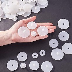 プラスチック人形の関節  DIY人形工芸用の人形アクセサリー  透明  19.5~42.5x18~18.5mm  50セット&nbsp;DIY-PH0025-85
