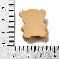 バレンタインデーのテーマの不透明樹脂デコデンカボション  クマ  23.5x20.5x8mm&nbsp;LS-RESI-G092-01A