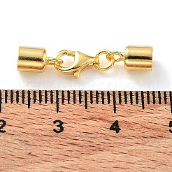 925スターリングシルバーカニカン  コードエンドとスタンプ925個付き  18KGP本金メッキ  25mm  内径：4mm&nbsp;STER-P055-03G-G