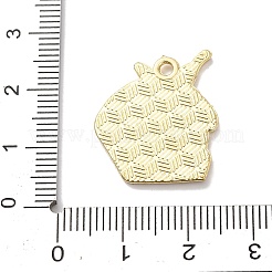 合金エナメルチャーム  ライトゴールド  ハンバーガー  22x19.5x1.5mm  穴：1.8mm&nbsp;FIND-G106-02G-03