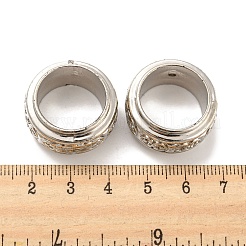 CCBプラスチックビーズフレーム  丸いリング  プラチナ  24.5x13mm  穴：1.6mm&nbsp;FIND-G064-02P