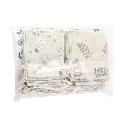 24Pcs 6 Colors Polycotton(Polyester Cotton) Packing Pouches Drawstring Bags&nbsp;ABAG-FS0001-12