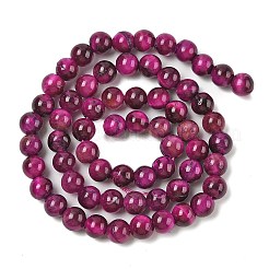 天然石タイガーアイビーズ  染め＆加熱  ラウンド  ミディアム蘭  6mm  穴：1.2mm&nbsp;X1-G-B133-A02-6MM-05