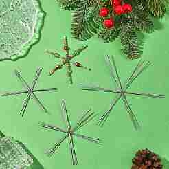 15Pcs 3 Styles Christmas Snowflake Iron Wire Forms&nbsp;IFIN-YW0003-99