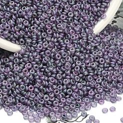 トーホー 8/0 デミラウンドビーズ  日本製シードビーズ  (635f) アジサイ ゴールドラスターマット  3x1.15mm  穴：1.2mm  約33500個/ポンド（450g）&nbsp;SEED-DR08-0635F