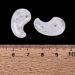 天然石クオーツクリスタルペンダント  勾玉  21.5~22.5x12.5~14x6.5~8.5mm  穴：3~3.5mm&nbsp;G-S294-07B-02