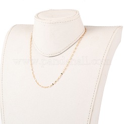 Brass Dapped Cable Chain Necklaces&nbsp;NJEW-JN03160