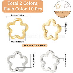 20Pcs 2 Colors Alloy Bead Frame&nbsp;FIND-SC0017-72