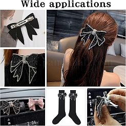 2Pcs Resin Rhinestone Bowknot Shoes Charms&nbsp;FIND-CA0004-74
