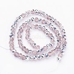 Electroplate Glass Bead Strands&nbsp;GR6MMY-19S