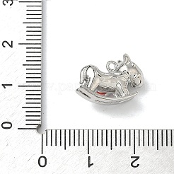 Brass Micro Pave Cubic Zirconia Pendants&nbsp;KK-I476-26P-02