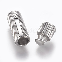 変色しにくい304ステンレススチール製バヨネット留め具  ステンレス鋼色  30x9mm  穴：7mm&nbsp;STAS-O114-042A-P
