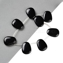Natural Black Onyx(Dyed & Heated) Beads Strand&nbsp;G-NH0019-E01-01