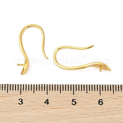 925スターリングシルバーのフープピアスパーツ  18KGP本金メッキ  23mm  ピン：0.8mm&nbsp;STER-B004-14G