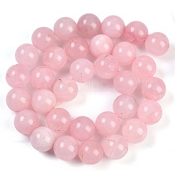 Natural Rose Quartz Beads Strands&nbsp;G-F591-04-12MM