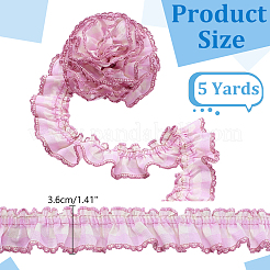 5Yards Polyester Ruffled Trimming&nbsp;DIY-GA0010-17