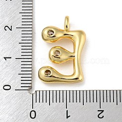 Rack Plating Brass Micro Pave Cubic Zirconia Pendants&nbsp;KK-A200-24G-E
