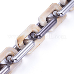 Handmade Acrylic Cable Chains&nbsp;AJEW-JB00673-04