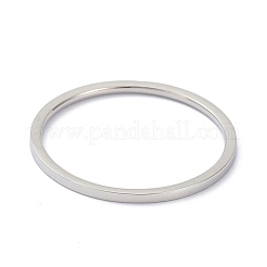 変色しない1mmの研磨されたプレーンドーム型指輪、女の子、女性用  304ステンレスリング  ステンレス鋼色  usサイズ8（18.1mm）&nbsp;RJEW-C012-02E-P