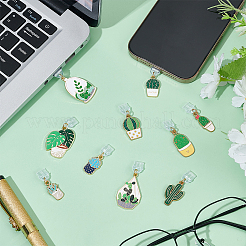 10Pcs 10 Styles PVC Mobile Dustproof Plugs&nbsp;HJEW-PH02295