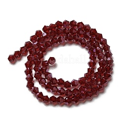 Transparent Electroplate Glass Beads Strands&nbsp;GLAA-F029-2mm-C27