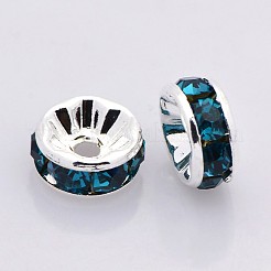 Brass Rhinestone Spacer Beads&nbsp;RB-A014-Z6mm-06S-NF