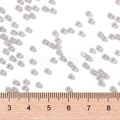 MIYUKIラウンドロカイユビーズ  日本製シードビーズ  （rr2355)シルバーライニングライトスモークオパール  8/0  3mm  穴：1mm  約422~455PCS /ボトル  10 G /ボトル&nbsp;SEED-JP0009-RR2355