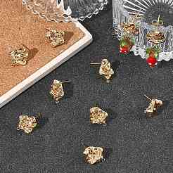 SHEGRACE Brass Stud Earring Findings&nbsp;XGRQ64841-869G