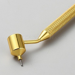 アルミ製ディテール用細線ペイントペン  細字ペンアプリケーター  ゴールドカラー  201x24x12mm  穴：0.7mm&nbsp;AJEW-WH0596-539C