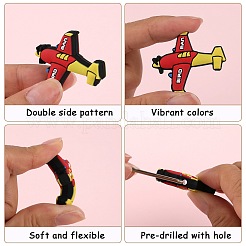 14Pcs 14 Styles Cartoon Food Grade Silicone Focal Beads&nbsp;SIL-SZ0002-36
