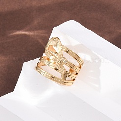 304 Stainless Steel Cuff Open Rings&nbsp;RJEW-H266-05B-G