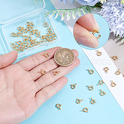 50Pcs Brass Spring Ring Clasps&nbsp;KK-BBC0025-73