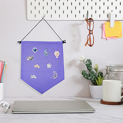 Canvas Wall Hanging Brooch Jewelry Banner Holder&nbsp;AJEW-WH0314-743
