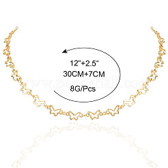 Simple and Retro Style Alloy Butterfly Link Chain Necklaces for Women&nbsp;FS-WG0AD9D-01
